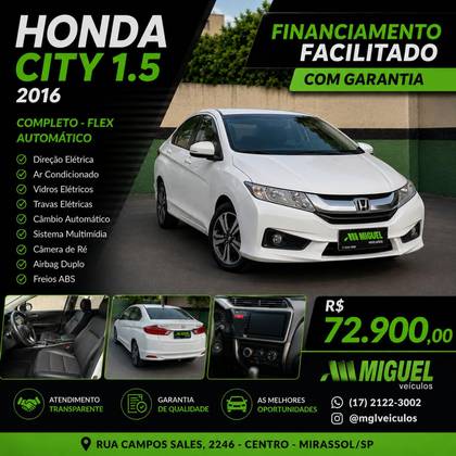 HONDA CITY 1.5 LX 16V FLEX 4P AUTOMÁTICO HONDA CITY 1.5 LX 16V FLEX 4P AUTOMÁTICO